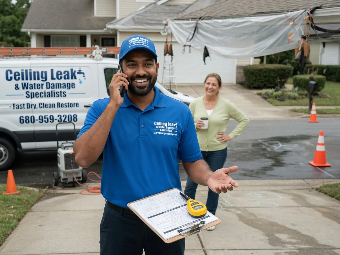 Ceiling Leak Cleanup Pearsall, TX FAQs